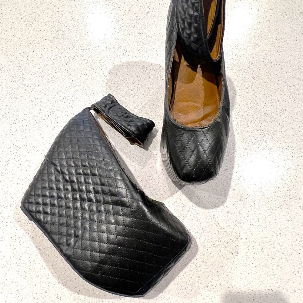 Rare Jeffrey Campbell Quilted Ballerina Platforms - Private Collection, Size 13